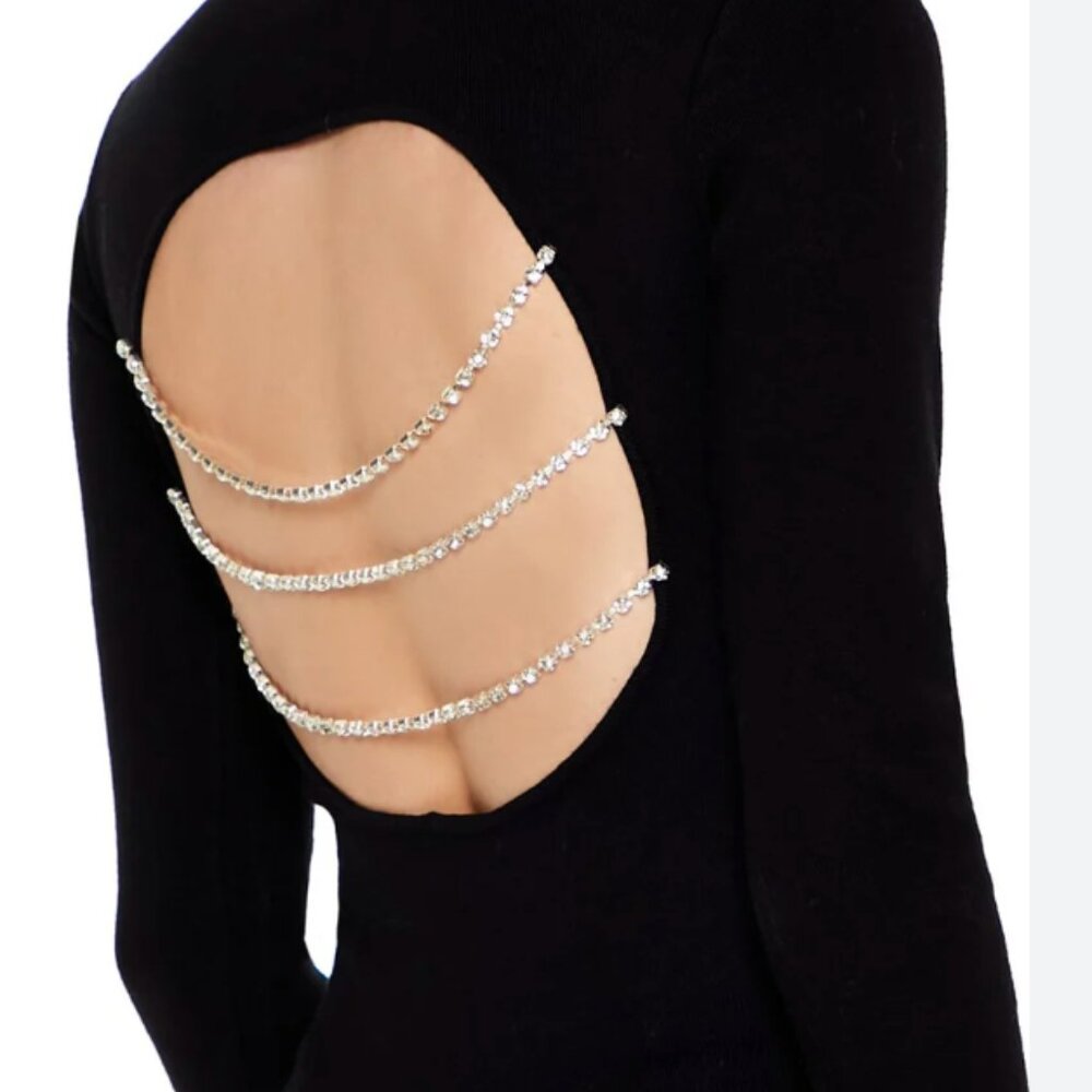 NWT SWEATER-KNIT CUTOUT BODYSUIT